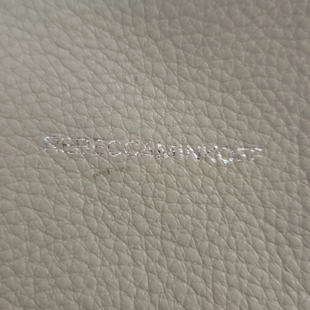 Rebecca Minkoff Gray‎ Leather Hobo Bag Fringe Detail Adjustable Strap